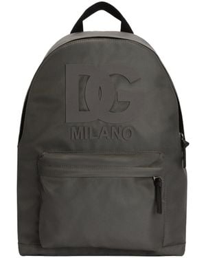 Dolce & Gabbana Logo Backpack - Gray