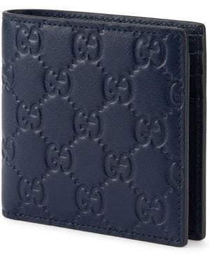 Gucci Embossed Wallet - Blue