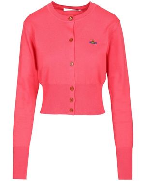 Vivienne Westwood Bea Cropped Cardigan - Red