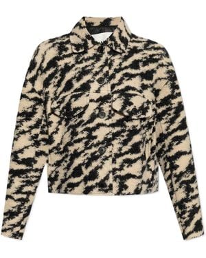 Isabel Marant Isabel Marant Étoile Ferida Printed Jacket - Black