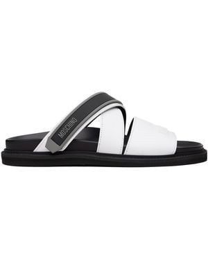 Moschino Sporty Slippers - White