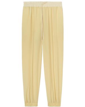 Jil Sander High Waist Drawstring Track Trousers - Yellow
