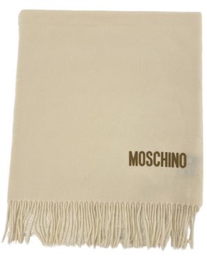 Moschino Fringed Scarf - Natural