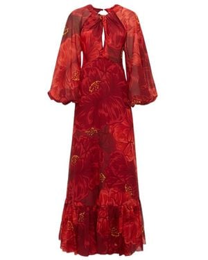 La DoubleJ Eve Open-Back Maxi Dress - Red