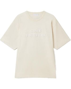 Stella McCartney Come Together Slogan T-Shirt - White