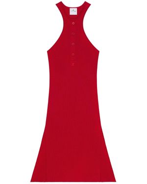 Courreges Courrèges Scuba Racerback Mini Dress - Red