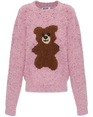 Moschino Long-Sleeved Sweater - Pink