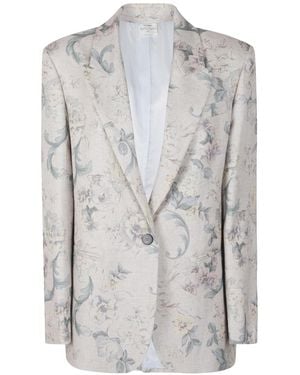 forte_forte Long-Sleeved Suit Jacket - Grey