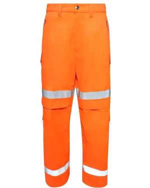 Vetements Cotton Twill Overalls - Orange