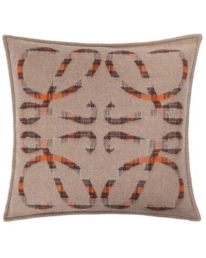 Loewe Anagram Cushion - Brown