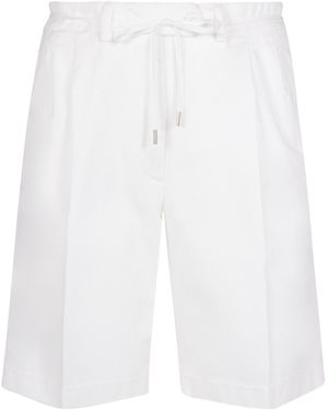 Aspesi Crease Detail Shorts - White