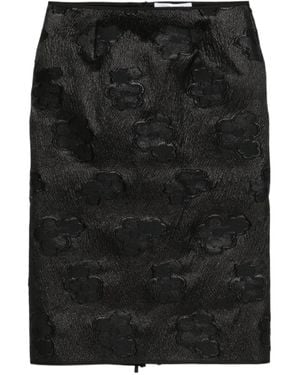 Cecilie Bahnsen Floral Pencil Skirt - Black