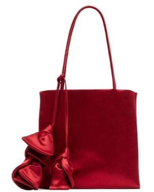 Magda Butrym Julia Satin Shoulder Bag - Red