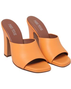 Paris Texas 100Mm Ava Mules - Orange