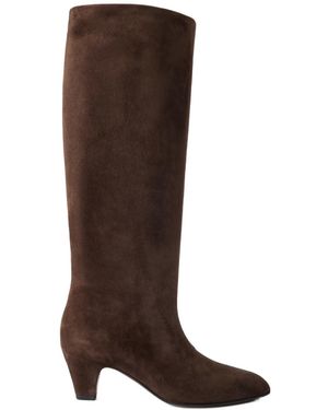 Bally Arvel Suede Knee Boots - Brown