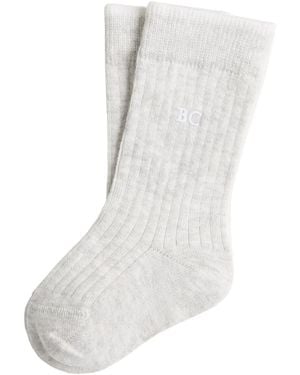 Brunello Cucinelli Ribbed Socks - White