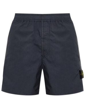 Stone Island Straight Shorts - Blue