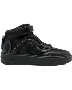 Stella McCartney Logo Patch Faux Leather Sneakers - Black