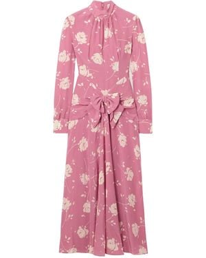 Alessandra Rich Lightweight Silk Dress - Pink