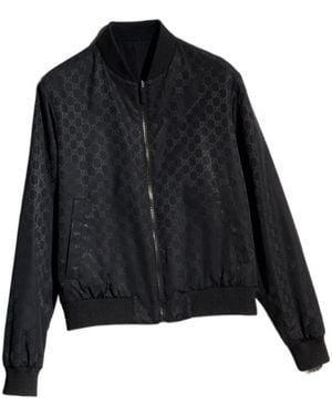 Gucci Reversible Light Silk Faille Zip Jacket - Black