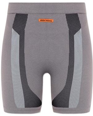 Heron Preston Logo Shorts - Gray