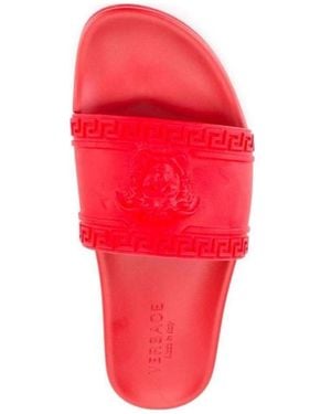 Versace Palazzo Medusa Pool Slides - Red