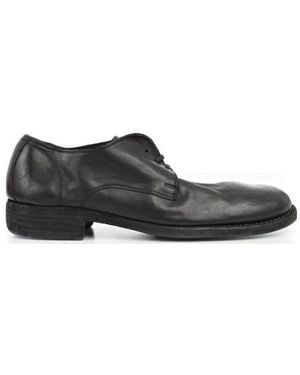Guidi 992 Horse Derby Shoes - Black