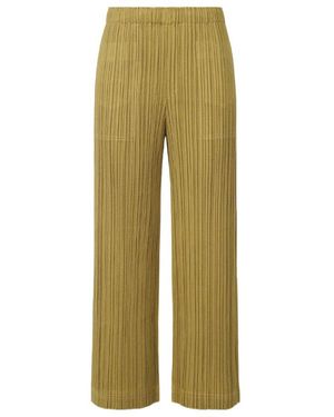 Pleats Please Issey Miyake Pleated Pants - Green