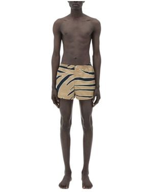 Bottega Veneta Animal Pattern Swimming Trunks - Multicolor