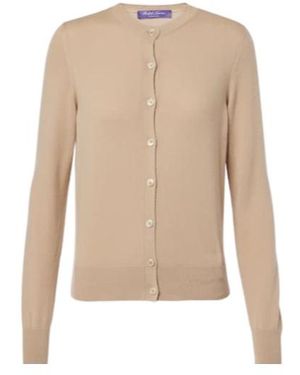 Ralph Lauren Cable-Knit Cashmere Cardigan - Natural