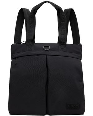 BOSS Logo Patch Backpack - Black