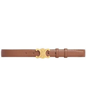 Celine Triomphe Belt 25Mm - White