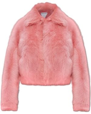 Bottega Veneta Short Fur Coat - Pink