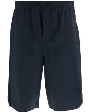 DARKPARK Drawstring Straight-Leg Shorts - Blue