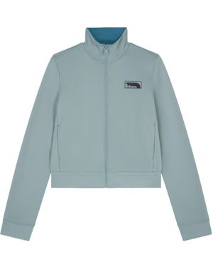Maison Kitsuné Long-Sleeved Casual Jacket - Blue