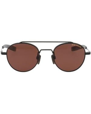 Dita Eyewear Lsa-103 Round Frame Sunglasses - Brown