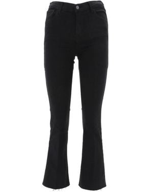 J Brand Cropped Flared Jeans - Black
