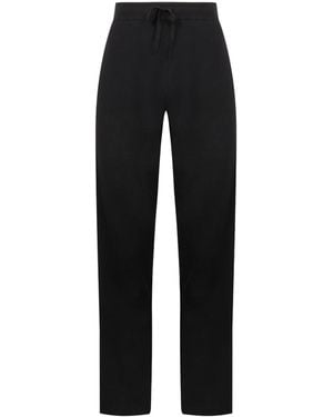 LeKasha Drawstring Straight Leg Track Trousers - Black