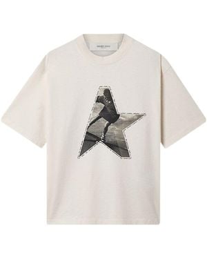 Golden Goose Star Printed Crewneck T-Shirt - White