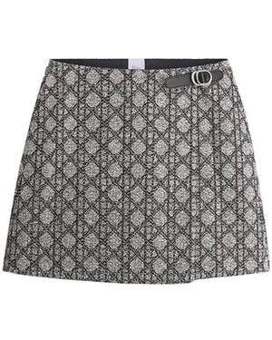 Dior Alps Cannage Wrap Skirt - Grey