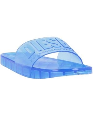DIESEL Simple Rubber Slippers - Blue
