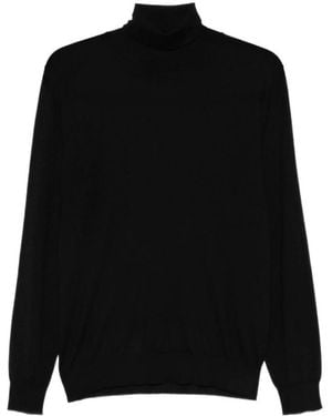 Fedeli Turtleneck Jumper - Black