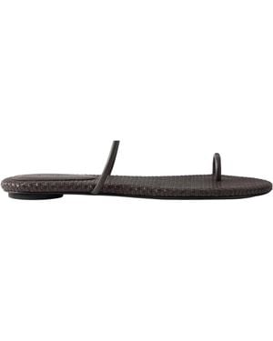 St. Agni Woven Slippers - White