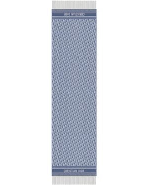 Dior Oblique Scarf - Blue