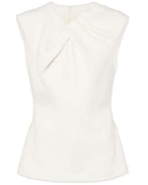 Jil Sander Draped Top - White