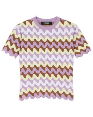 Versace Short Sleeve Sweater - White