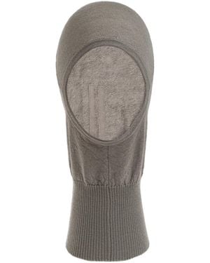 Rick Owens Solid Colour Knitted Hat - Grey