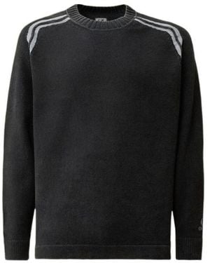 C.P. Company Stripe-Detail Crew-Neck Jumper - Black