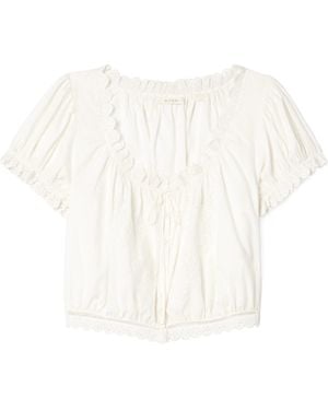 Doen Nera Embroidered Shirt - White