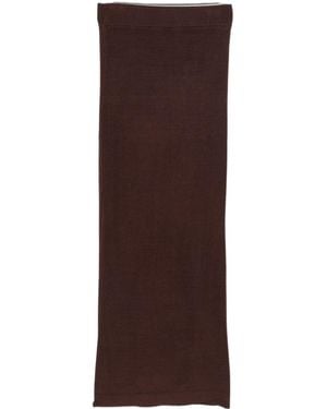 Entire studios Ribbed Midi Skirt - Brown